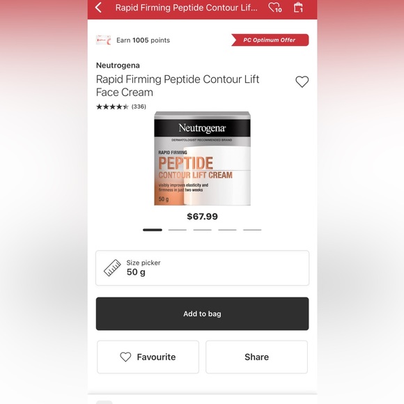 BNIB Neutrogena Peptide Contour Lift Cream - Picture 5 of 13